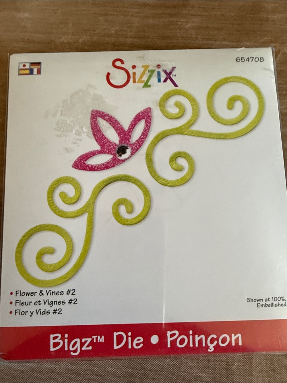 Sizzix Bigz Die - Flower with Scroll Vines